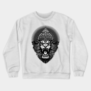 King of the Jungle B+W Crewneck Sweatshirt